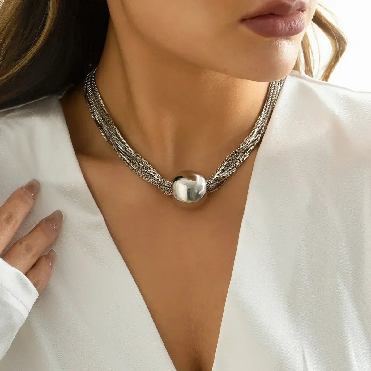 FRANCISCA | Collar retro con cuentas multicolor