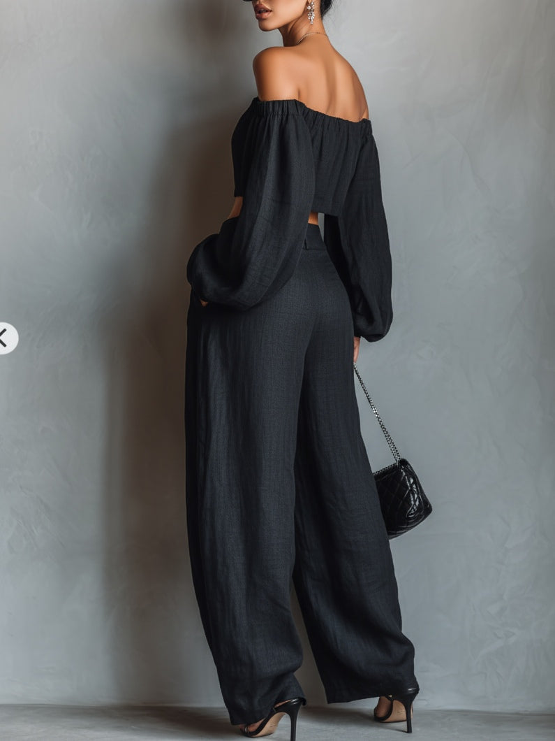 TESS | Conjunto con pantalón ancho