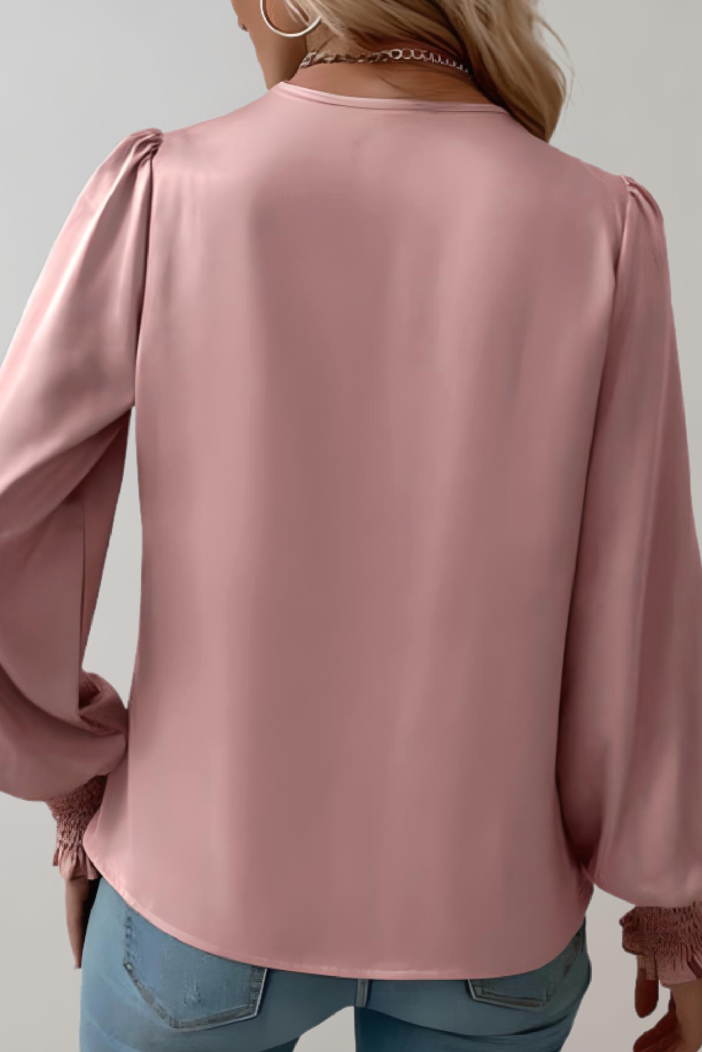 FRANCISCA | Blusa de manga larga con escote en V