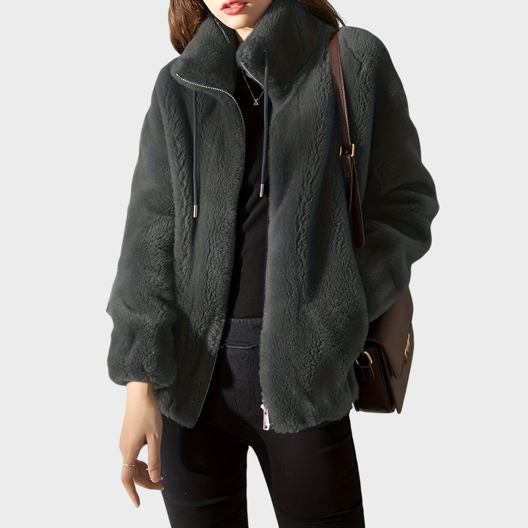 TRINIDAD | Chaqueta con cremallera holgada