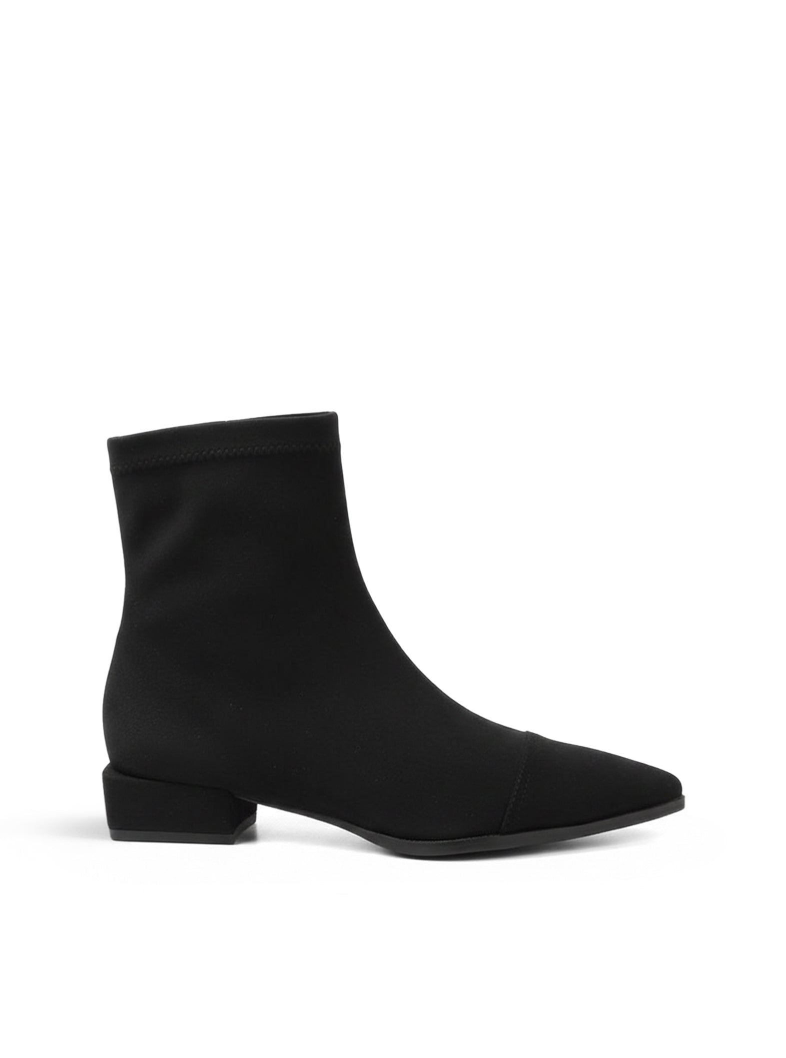 ELISE | Botines con tacón bajo efecto ante