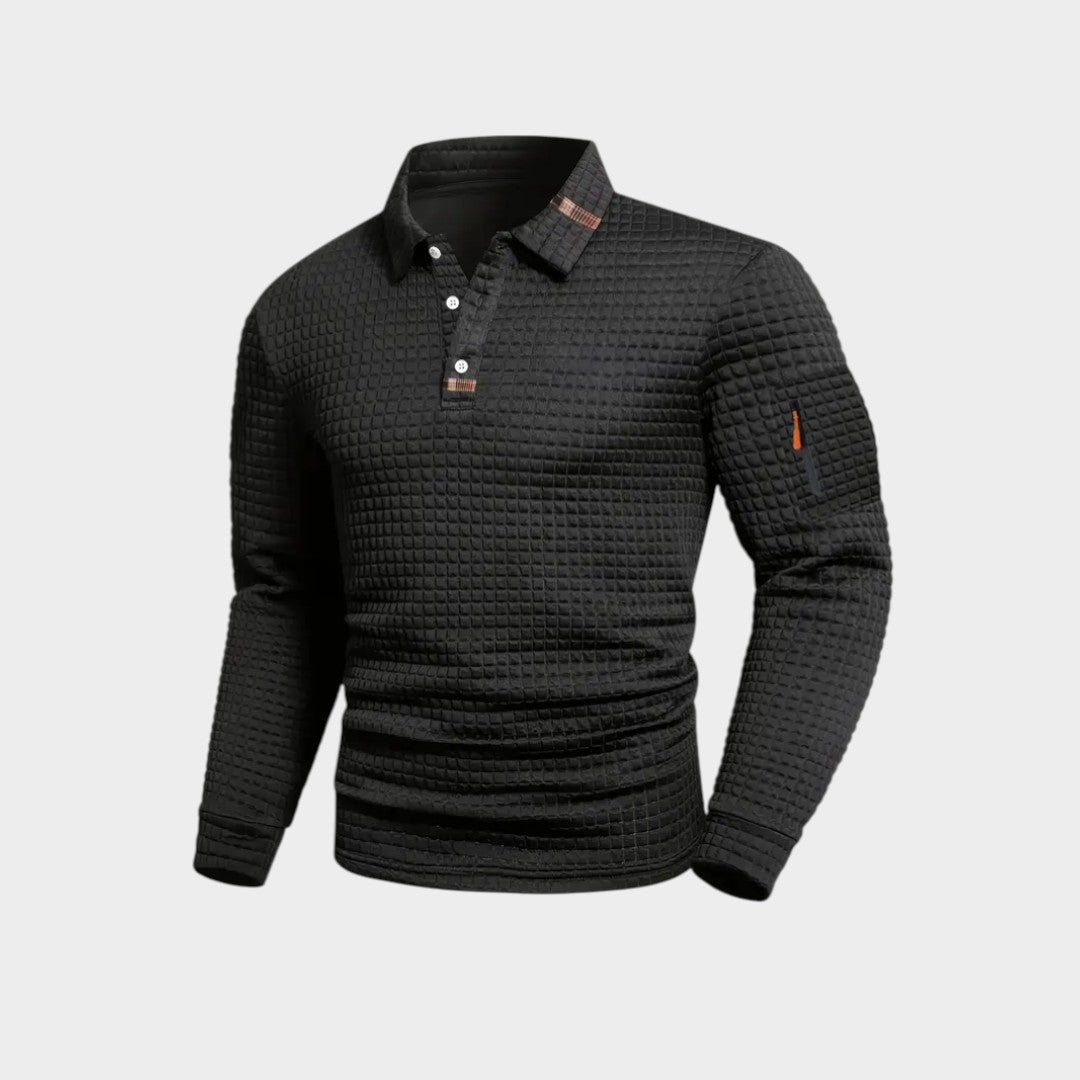 RAFAEL | Polo con textura waffle