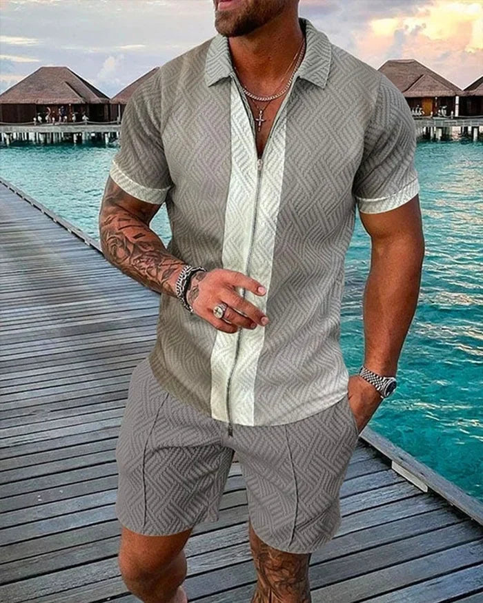 FELIPE | Conjunto con shorts estampado