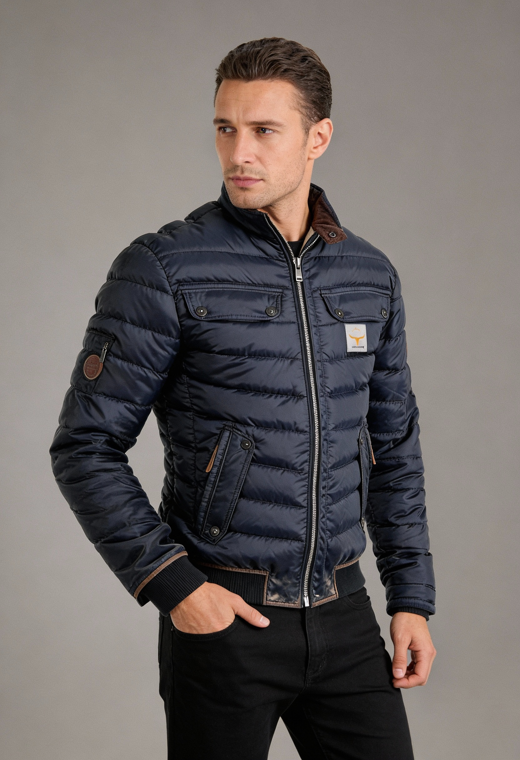 SEBASTIAN | Chaqueta acolchada con cuello rígido