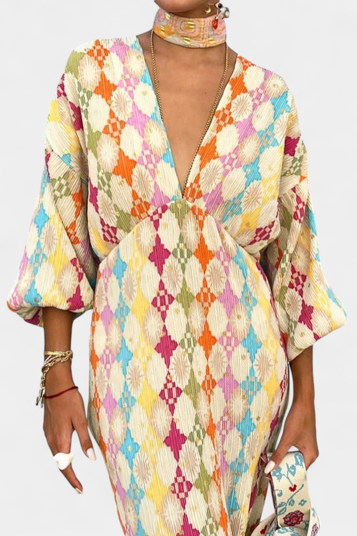 MACARENA | Vestido maxi estampado