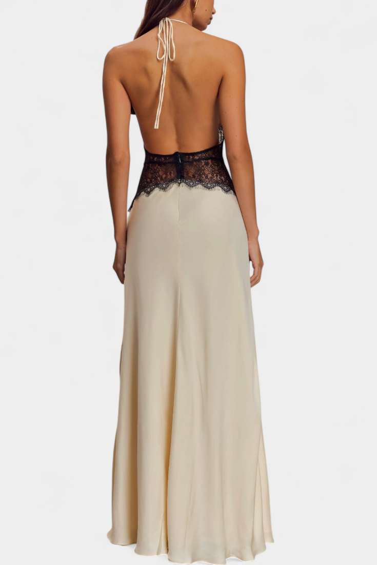 MAGDALENA | Vestido largo con espalda abierta