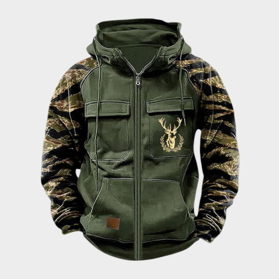 DIEGO | Chaqueta militar con bloques de color